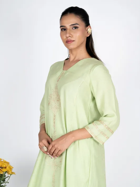 Svam Green Kurta Set