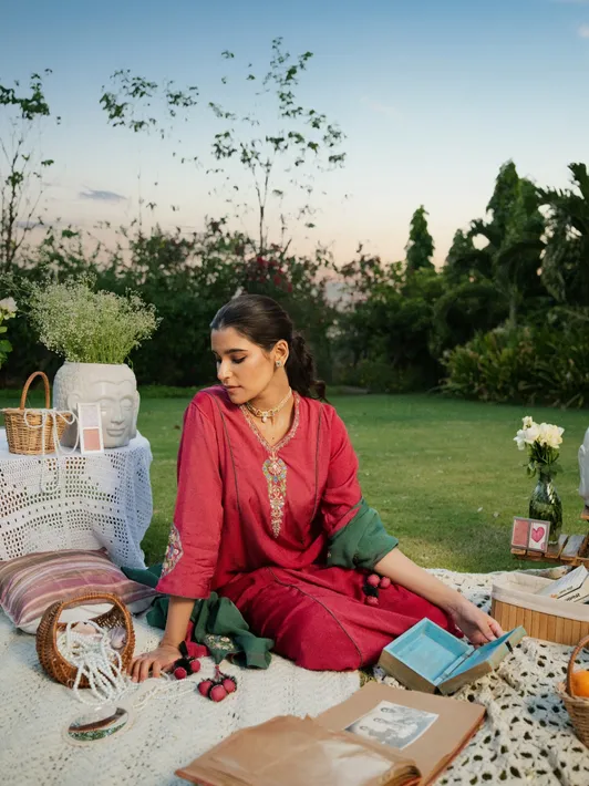 Shirin Pink Kurta set